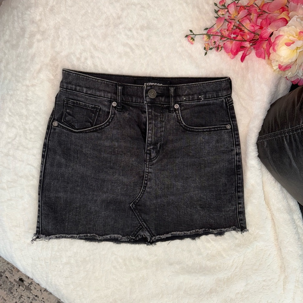 Express Black Mini Pencil Skirt Night Out
